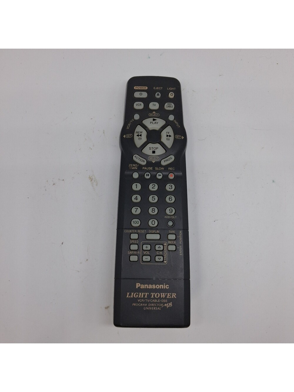 Panasonic VSQS1596 Light Tower Universal Remote OEM VCR TV Cable DSS Genuine